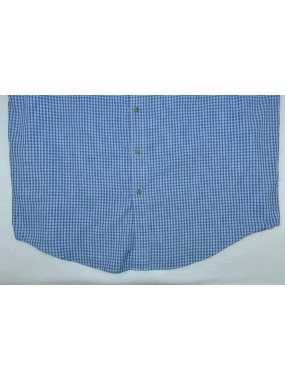 Roundtree & Yorke Mens Shirt Size XL Button Down Short Sleeve Plaid Blue